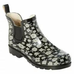 Womens Laila Rowe Floral Jodhpur Rain Ankle Boots