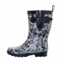 Womens Capelli New York Mid Ornate Paisley Ankle Rain Boots -Boots Sales Store 5d42a6ea 07ae 46af ad8d 673b9b6ba5c1