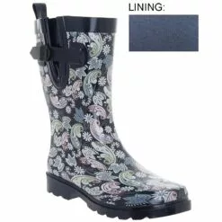Womens Capelli New York Mid Ornate Paisley Ankle Rain Boots -Boots Sales Store 7d430cbb 893a 46fd 85a2 d78751036136