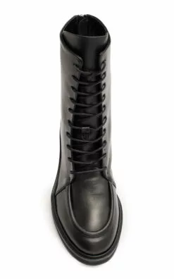 Max Leather Lace-Up Ankle Boots 13 Max Leather Lace-Up Ankle Boots -Boots Sales Store aeyde black max soft calf leather black 4