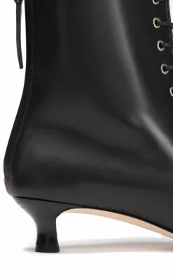 Trixi Lace-Up Leather Ankle Boots 7 Trixi Lace-Up Leather Ankle Boots -Boots Sales Store aeyde black trixi soft calf leather black 2