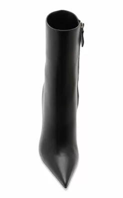 Amina Muaddi Pernille Leather Wedge Ankle Boots -Boots Sales Store amina muaddi black pernille bootie 95 2