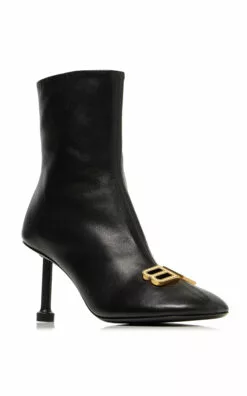 Balenciaga Groupie Leather Ankle Boots 7 Balenciaga Groupie Leather Ankle Boots -Boots Sales Store balenciaga black groupie bootie m80 2