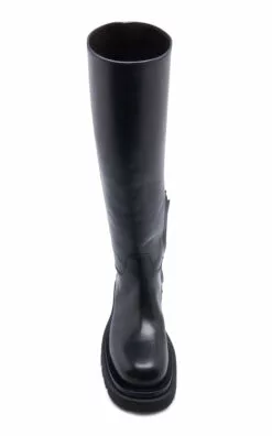 Bottega Veneta Lug-Sole Leather Knee Boots -Boots Sales Store bottega veneta black lug knee boot shibuya calf 3