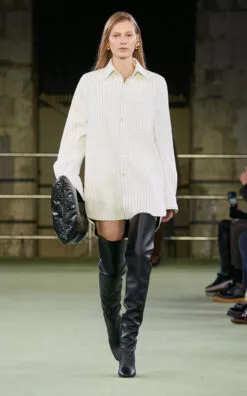 Bottega Veneta Over-The-Knee Leather High Heel Boots