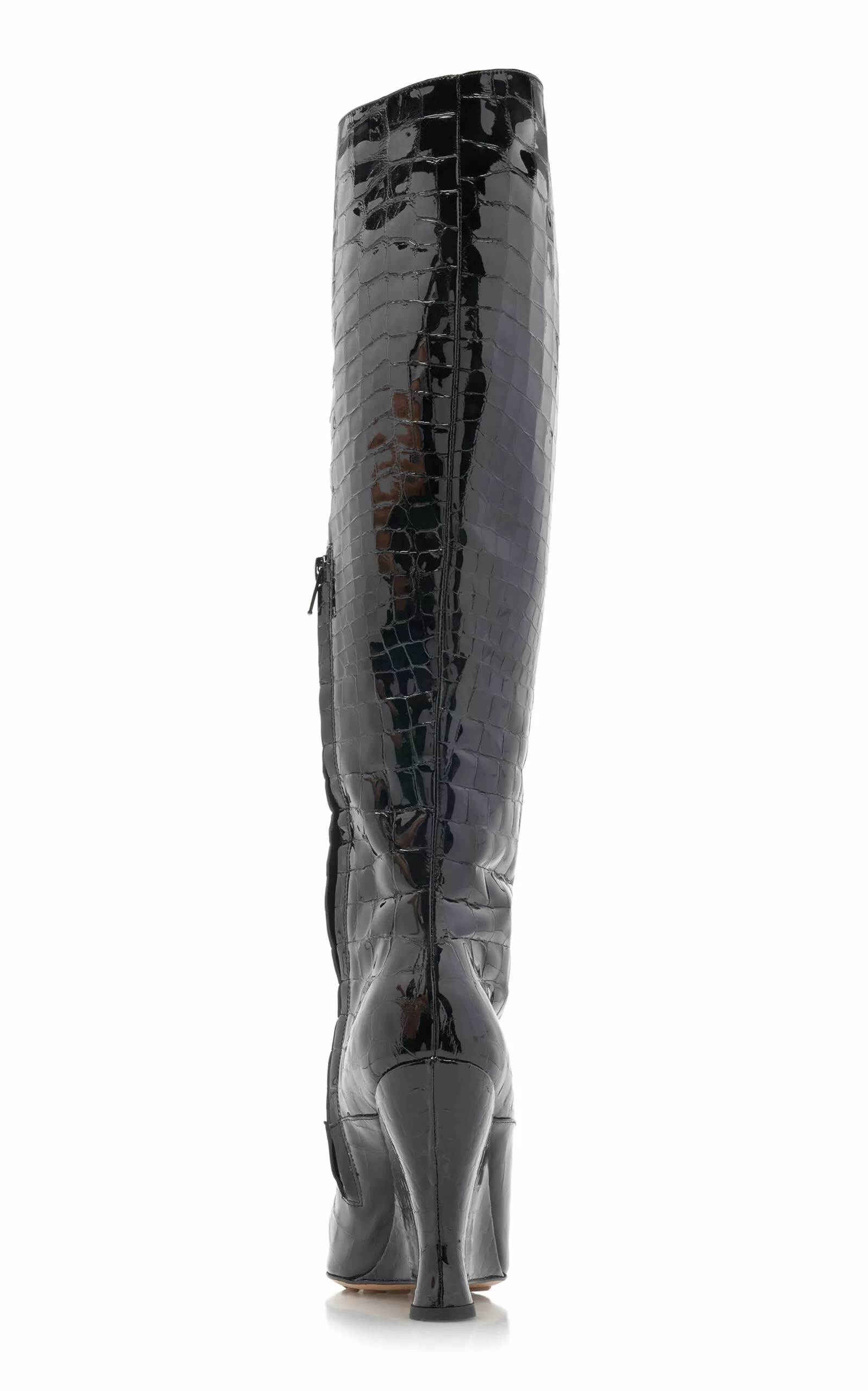 Bottega Veneta Punta Gloss Croc Leather Boots 7 Bottega Veneta Punta Gloss Croc Leather Boots - Image 5