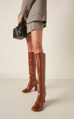 Bottega Veneta Atomic Patent Leather Knee Boots
