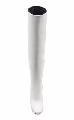Bottega Veneta Leather Knee Boots -Boots Sales Store bottega veneta white knee high leather boots 1 5