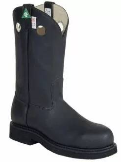Canada West Men's Work Western Pull-On Steel Toe Boots 5251