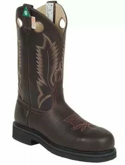 Canada West Men's Work Western Boots 14" CSA Steel Toe, Vibram Sole 5249