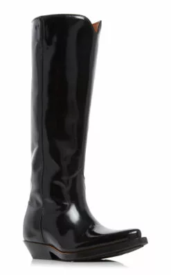 Chloé Nellie Leather Knee Boots -Boots Sales Store chloe black nellie leather knee boots 4