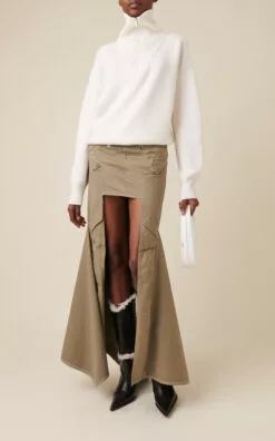 Coperni Bridge Leather & Shearling Cowboy Boots -Boots Sales Store coperni black bridge leather shearling cowboy boots 2