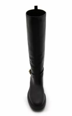 Ribbon Cavalier Leather Knee Boots 7 Ribbon Cavalier Leather Knee Boots -Boots Sales Store gianvito rossi black ribbon cavalier vip 1