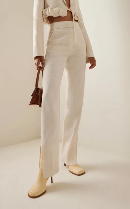 Jacquemus Rond Carre Leather Ankle Boots -Boots Sales Store jacquemus ivory les bottines rond carre 2