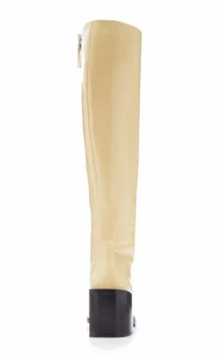 Jil Sander Abrasivato Leather Knee Boots -Boots Sales Store jil sander neutral abrasivato goat leather knee boot 2