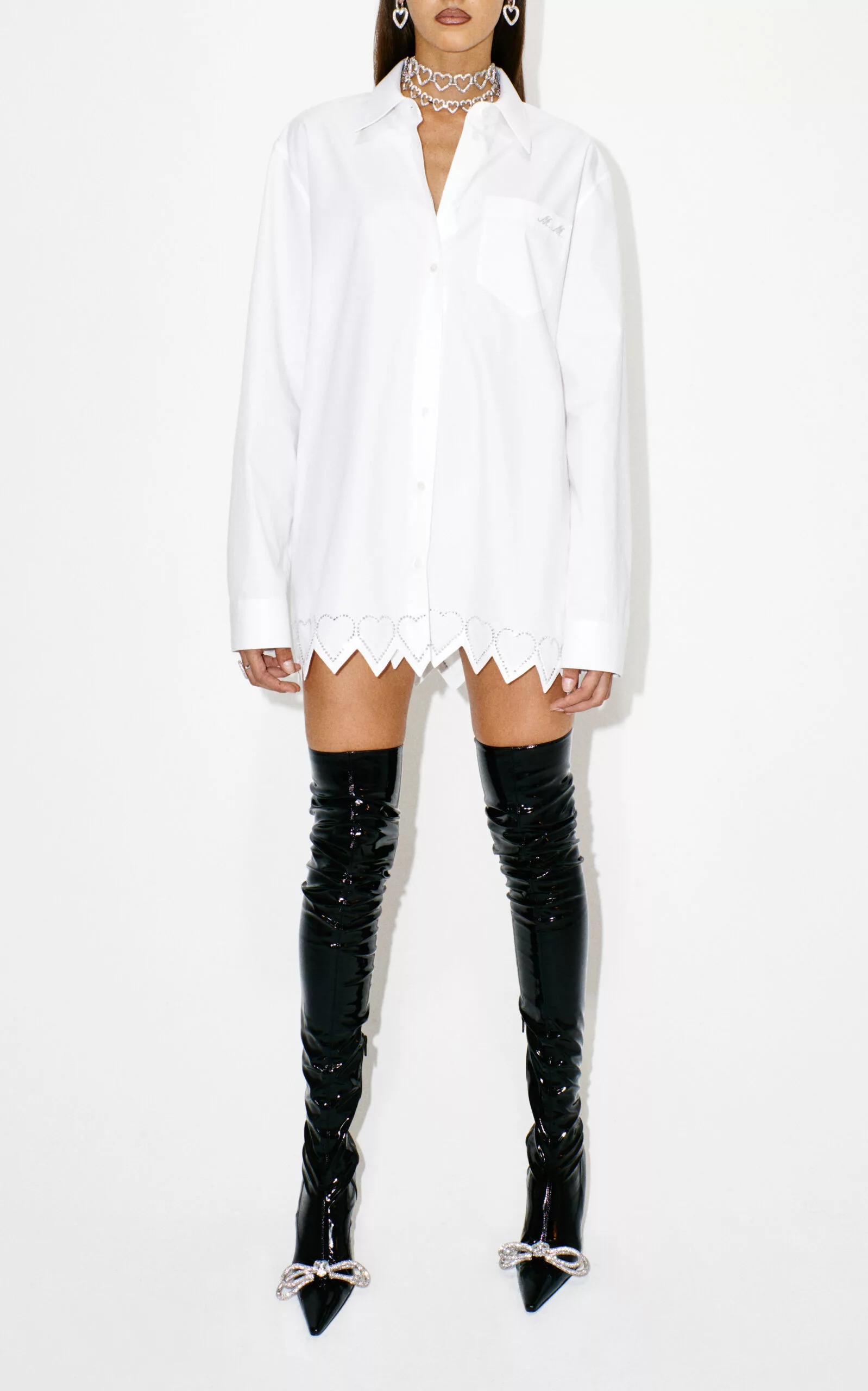 Double Bow Vegan Patent Leather Boots 4 Double Bow Vegan Patent Leather Boots - Image 2