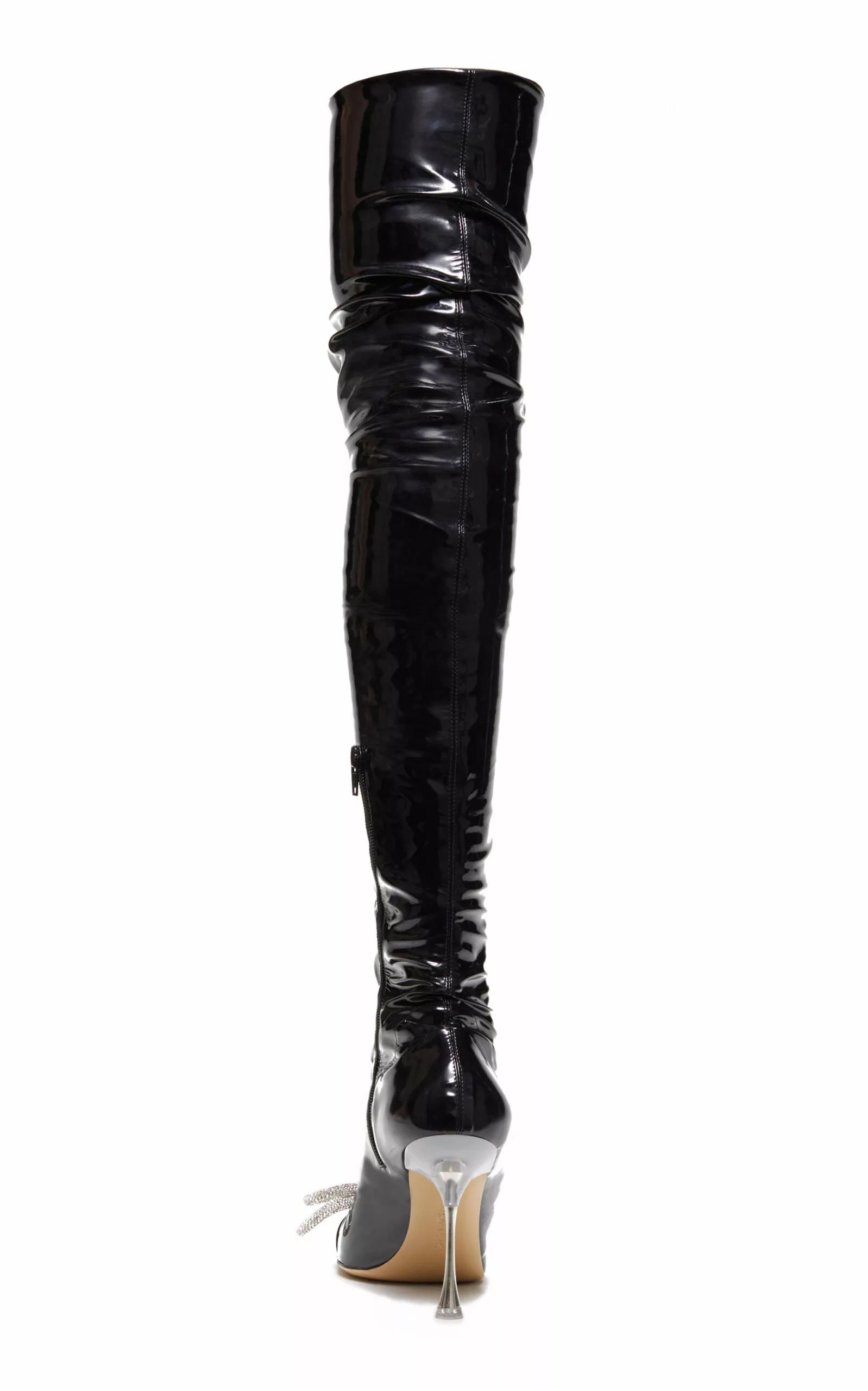 Double Bow Vegan Patent Leather Boots 6 Double Bow Vegan Patent Leather Boots - Image 4