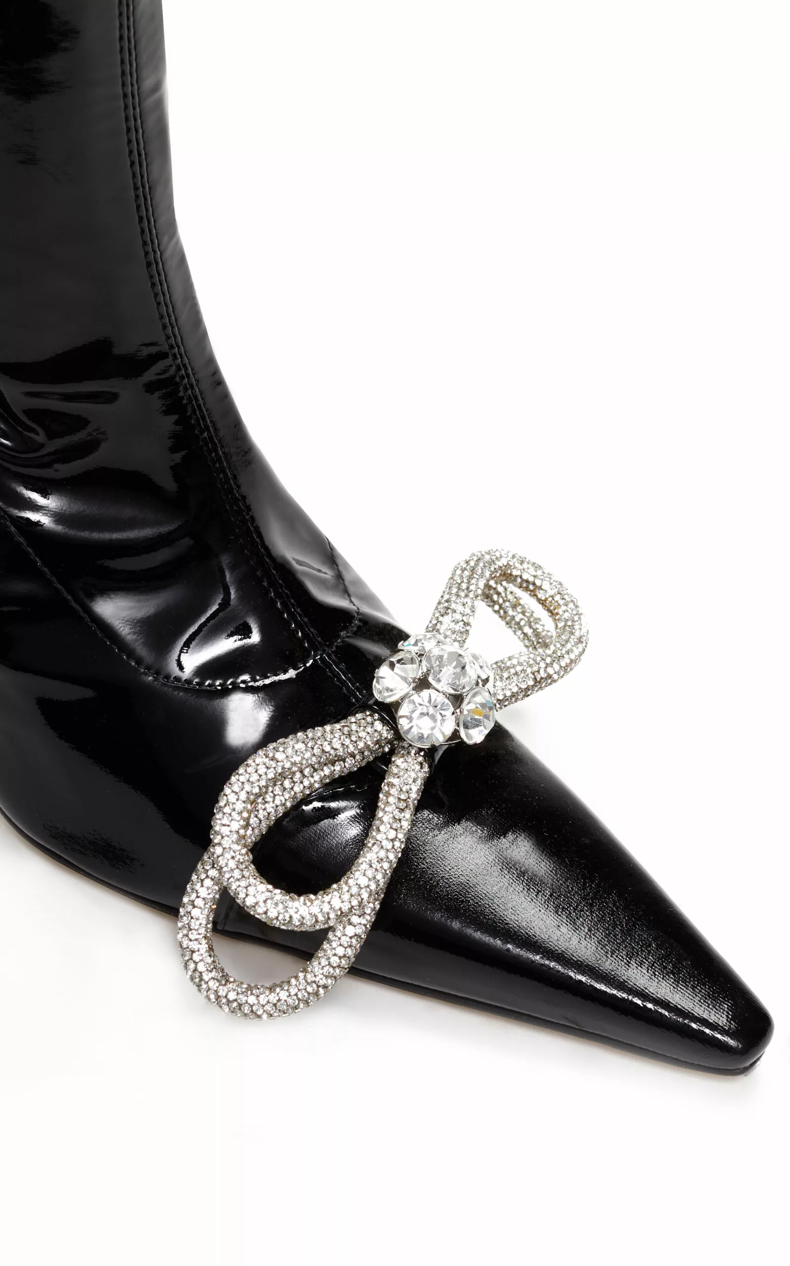Double Bow Vegan Patent Leather Boots 7 Double Bow Vegan Patent Leather Boots - Image 5