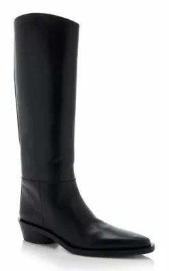 PROENZA SCHOULER Bronco Leather Knee Boots 8 PROENZA SCHOULER Bronco Leather Knee Boots -Boots Sales Store proenza schouler black bronco boots 2
