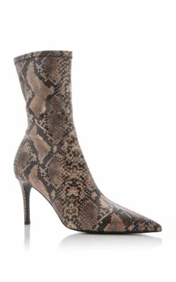 STELLA MCCARTNEY Iconic Vegan Leather Ankle Boots -Boots Sales Store stella mccartney animal stella iconic reptile print 2