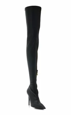 STELLA MCCARTNEY Iconic Vegan Leather Over-The-Knee Boots -Boots Sales Store stella mccartney black stella iconic stretch alter mat boots 2