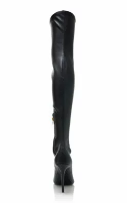 STELLA MCCARTNEY Iconic Vegan Leather Over-The-Knee Boots -Boots Sales Store stella mccartney black stella iconic stretch alter mat boots 3
