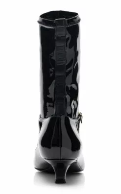 The Row Cyd Patent Leather Boots -Boots Sales Store the row black cyd boot 4