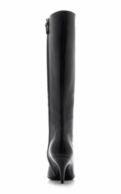The Row Sling Leather Boots -Boots Sales Store the row black sling boot 3