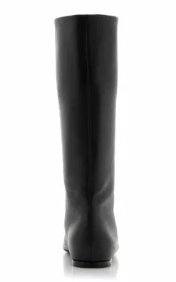 The Row Bette Leather Boots 9 The Row Bette Leather Boots -Boots Sales Store the row brown bette 3