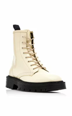 The Row Ranger Lace-Up Leather Boots 10 The Row Ranger Lace-Up Leather Boots -Boots Sales Store the row white ranger lace up leather boots 3