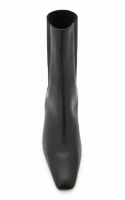 Toteme The Mid Heel Leather Boots 9 Toteme The Mid Heel Leather Boots -Boots Sales Store toteme black the mid heel leather boot 2