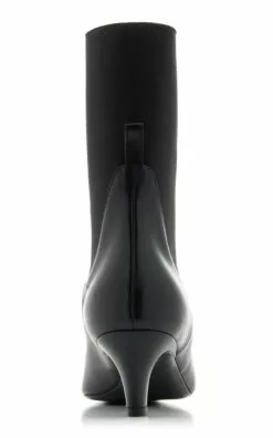 Toteme The Mid Heel Leather Boots 11 Toteme The Mid Heel Leather Boots -Boots Sales Store toteme black the mid heel leather boot 4